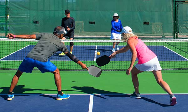 Playing Pickleball